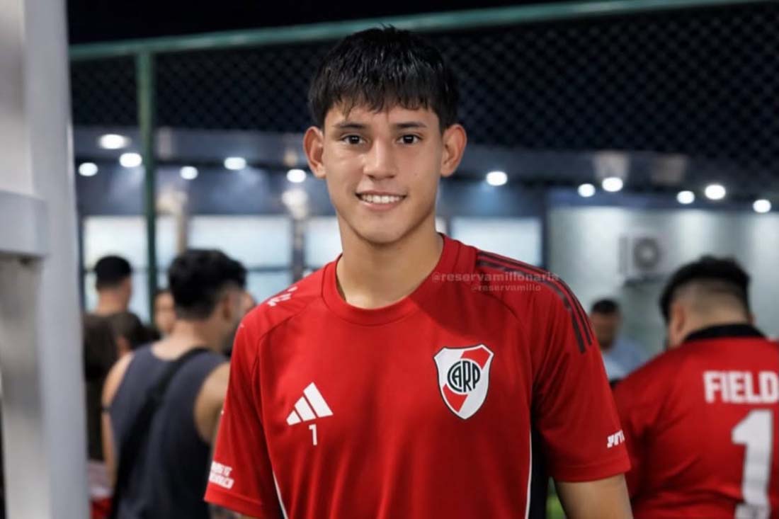 Debut y gol para Thiago Salvatierra en la Reserva de River.