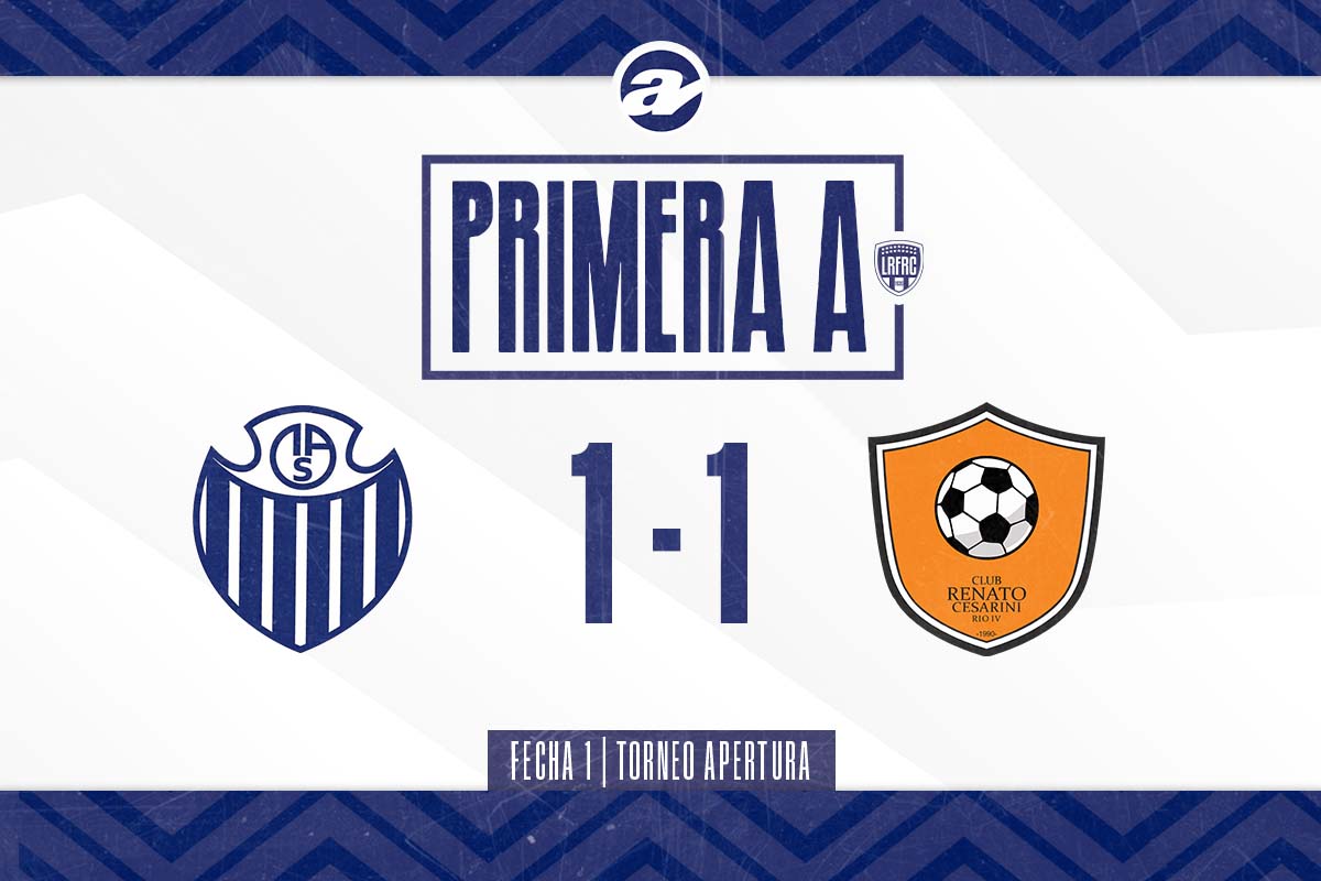 Atlético Sampacho y Renato Cesarini empataron en un partido caliente.