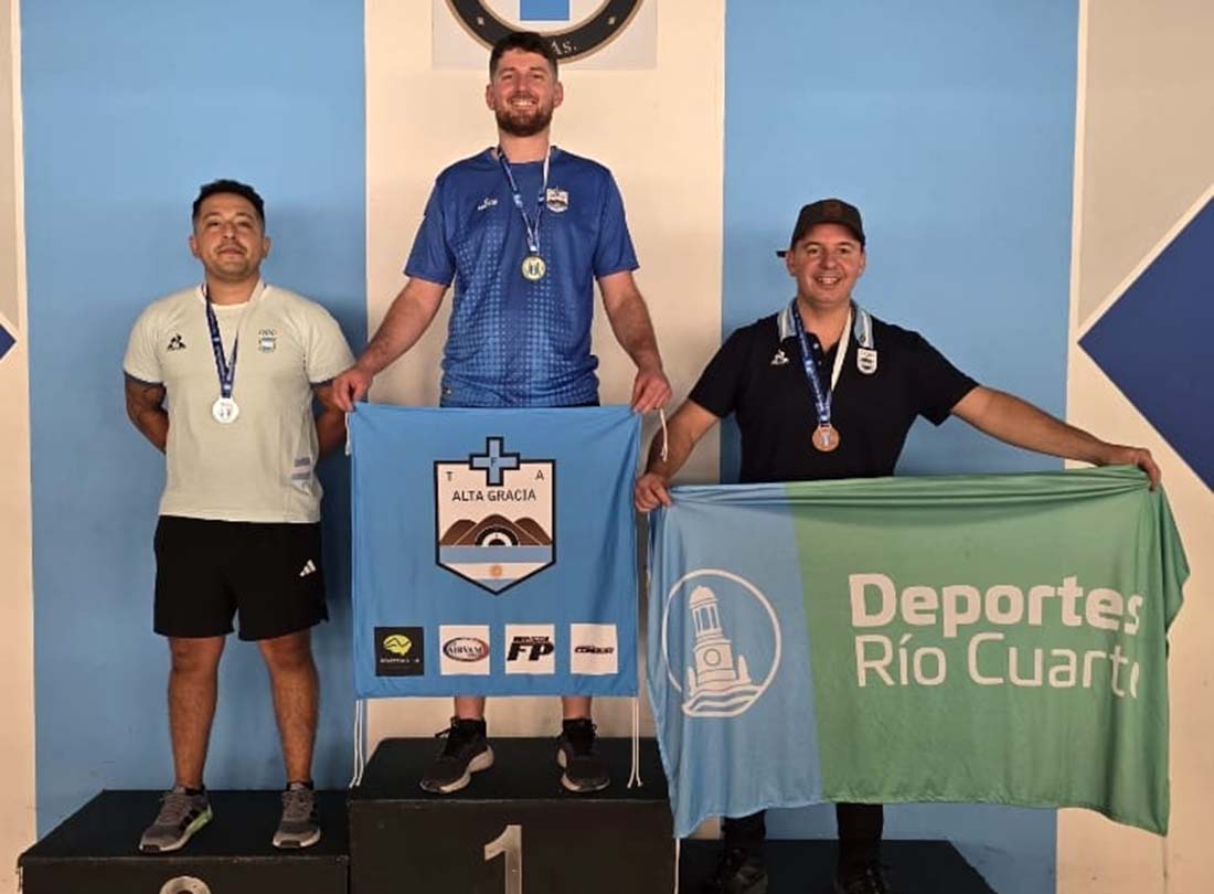 Beviacqua subió al podio en el Apertura nacional de tiro y dejó en alto a Río Cuarto.