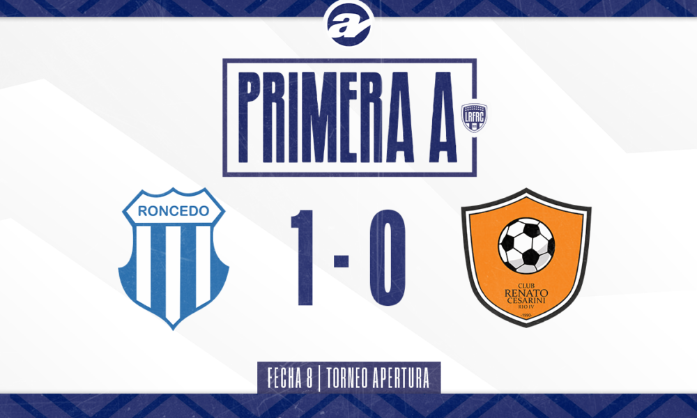 Roncedo no afloja y mira a todos desde arriba.