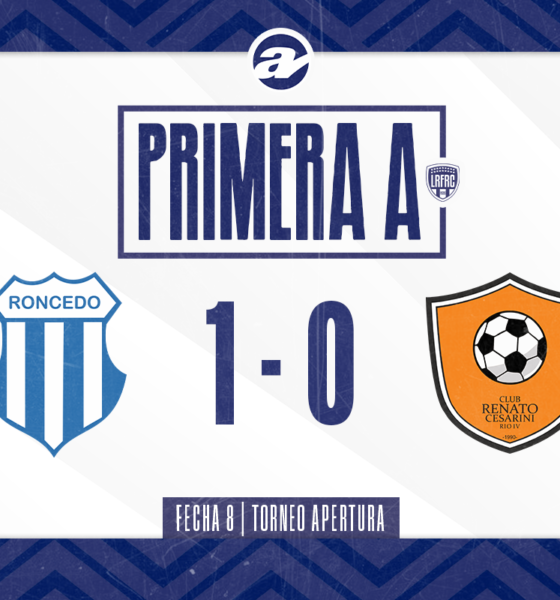 Roncedo no afloja y mira a todos desde arriba.