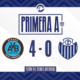Ateneo Vecinos superó 4-0 a Atlético Sampacho en uno de los duelos enmarcados en la decimocuarta jornada del Torneo Apertura de Primera A. Santamaría, Riberi, Pérez y Brian Agüero, los goles.
