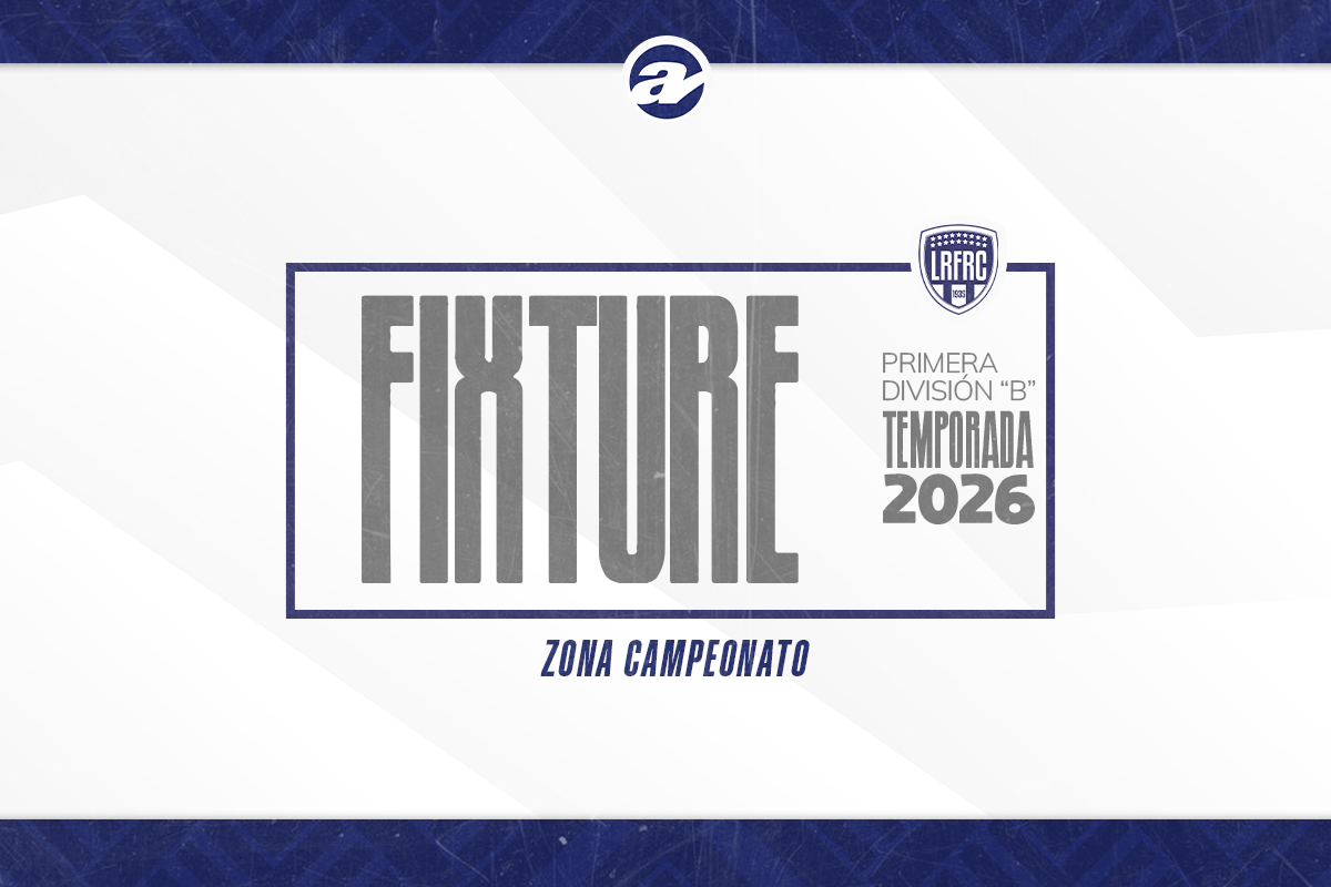 El fixture de la Zona Campeonato.