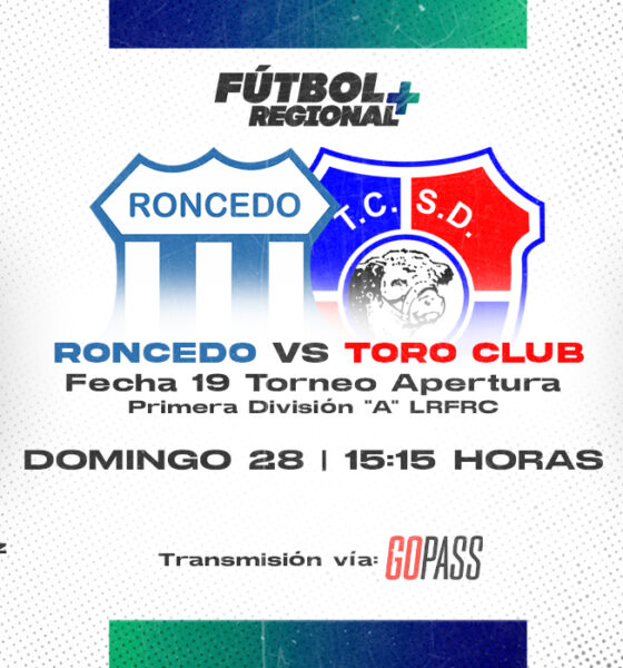 Este domingo 28 de junio, desde las 15:00, transmitiremos en vivo vía streaming el partido más importante de la última fecha del certamen de Primera A de Liga Regional de Río Cuarto. Lautaro Roncedo va por el título y recibe a Toro Club, que buscará impedirle la consagración. Enterate cómo conseguir tu entrada.