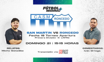 Viví la final anticipada del Apertura por Fútbol Regional Plus.