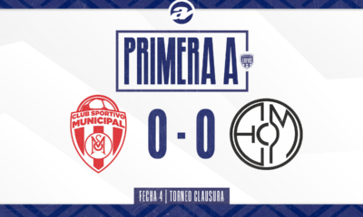 Sportivo Municipal y Everton Club no pasaron del cero y ambos sumaron un punto en el juego enmarcado en al fecha 4 del Torneo Clausura de Primera A.