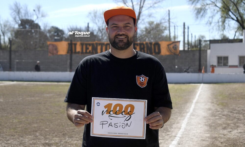 Mariano Passero, 100 partidos al frente de Renato Cesarini.