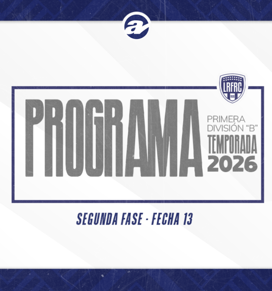 La Primera División B de la Liga Regional de Fútbol de Río Cuarto disputará este fin de semana la decimotercera fecha.