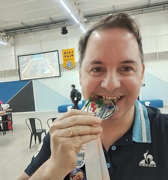 Javier Beviacqua fue subcampeón sudamericano en pistola libre a 50 metros.