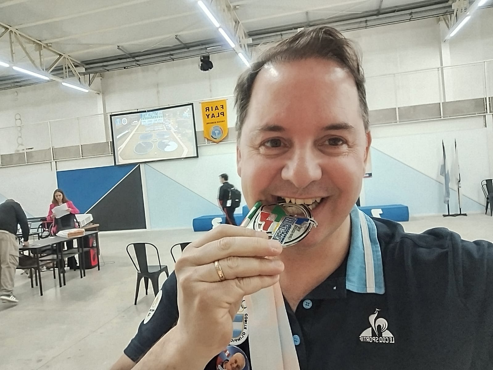 Javier Beviacqua fue subcampeón sudamericano en pistola libre a 50 metros.