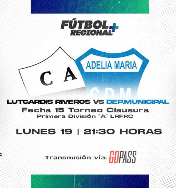 Este lunes, desde las 22, el escolta Lutgardis Riveros recibirá al líder Deportivo Municipal de Adelia María en Alcira Gigena, por una nueva jornada del Torneo Clausura de Primera A. La transmisión comenzará a las 21.30 con toda la previa.
